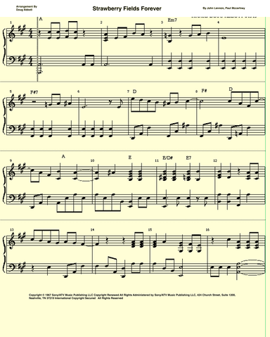 Strawberry Fields Forever (arr. Doug Abbott)