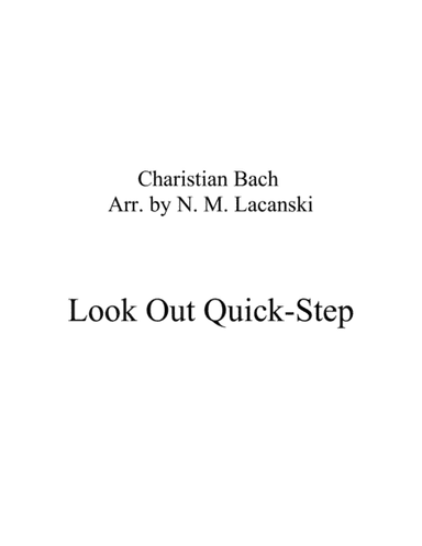 Look Out Quick-Step (arr. Nick Lacanski)