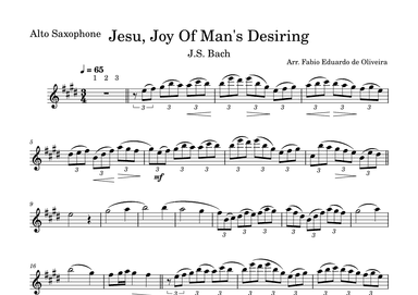 Jesu, Joy Of Men's Desiring (Bach) - Easy Arrangement (arr. Fabio Eduardo de Oliveira)