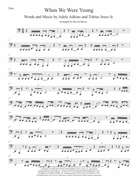 When We Were Young (arr. Kevin Busse)