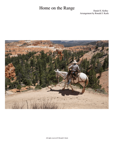 Home on the Range (arr. Ronald J. Karle)