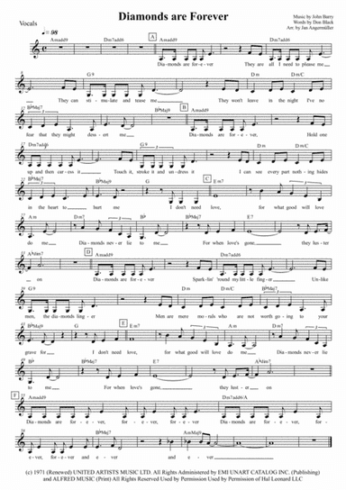 Diamonds Are Forever (arr. Jan Angermüller)
