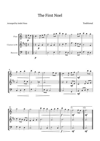 The First Noel (arr. André Nusa)