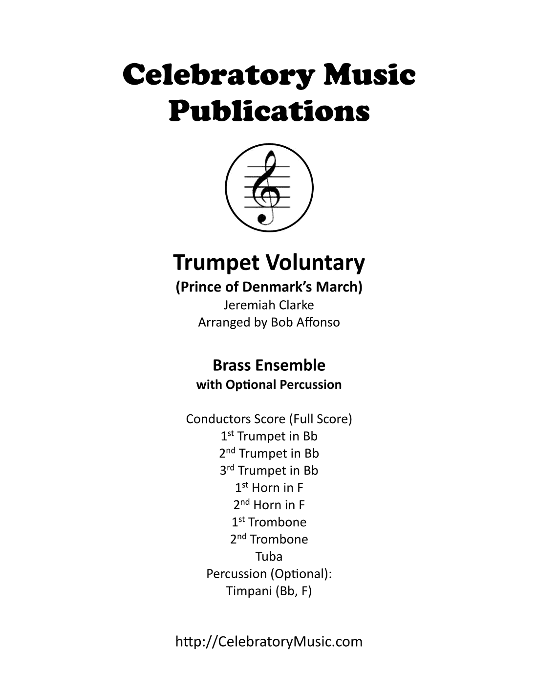 Trumpet Voluntary (arr. Bob Affonso)