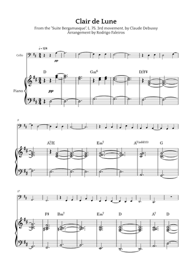 Clair de Lune (arr. Rodrigo Faleiros)