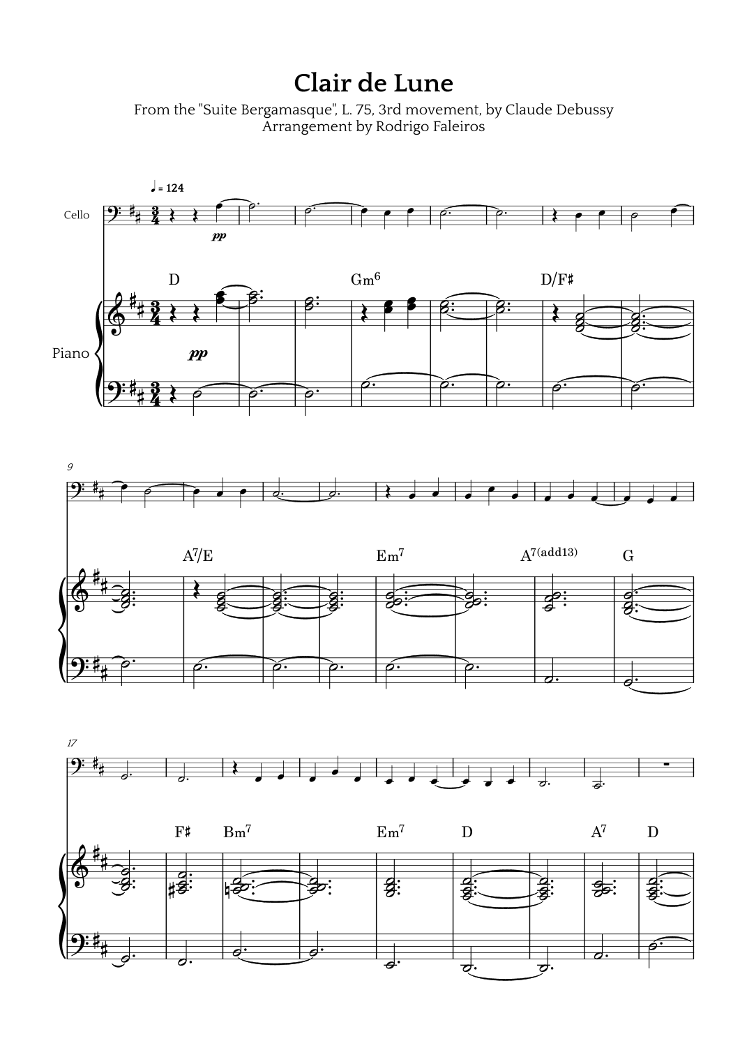Clair de Lune (arr. Rodrigo Faleiros)