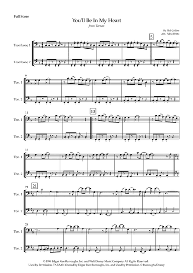 You'll Be In My Heart (arr. Fabio Britto)