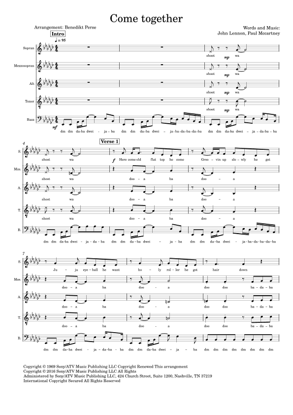 Come Together (arr. Benedikt Perse)