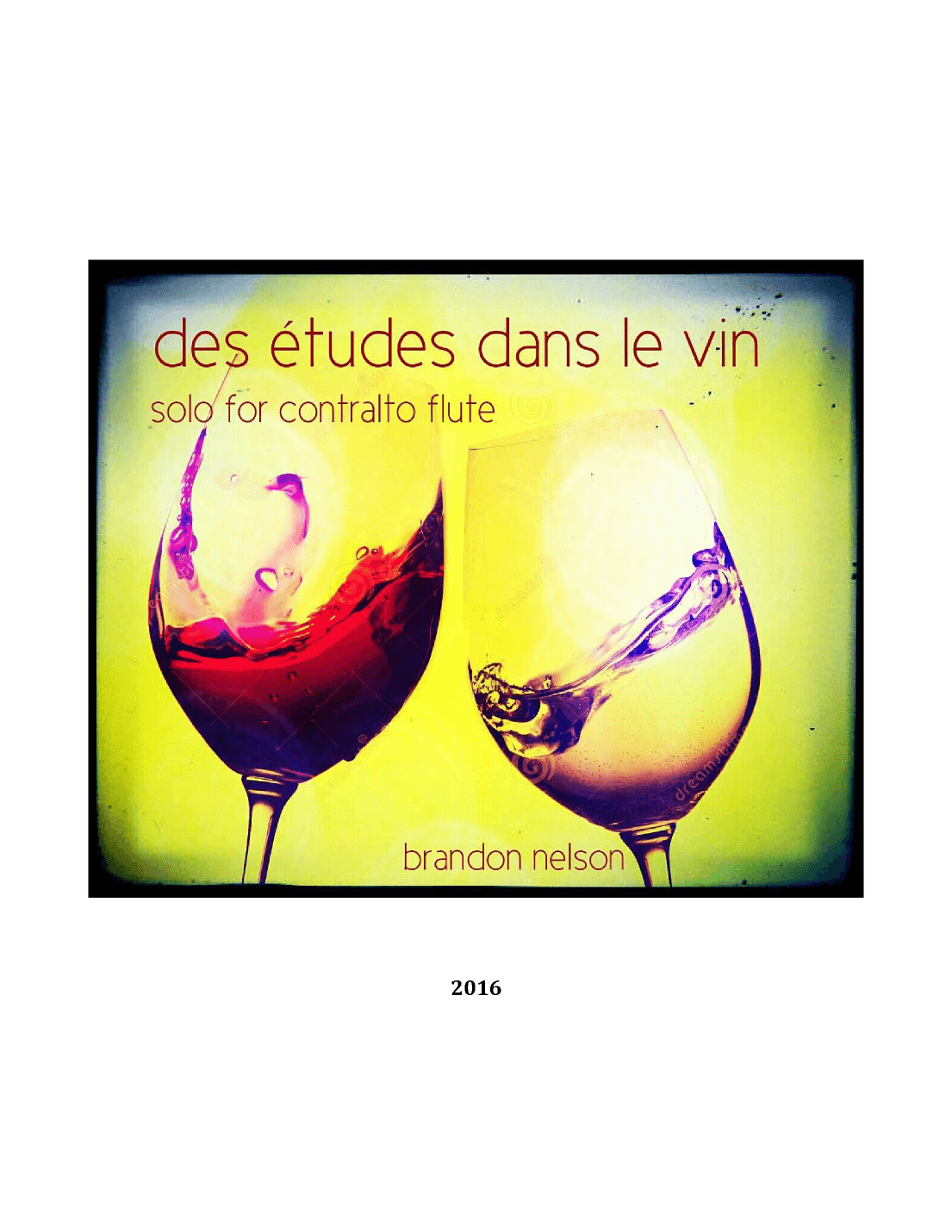 des études dans le vin (unaccompanied solo flute)