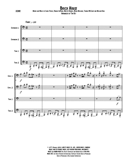 Brick House (arr. Tim Olt)