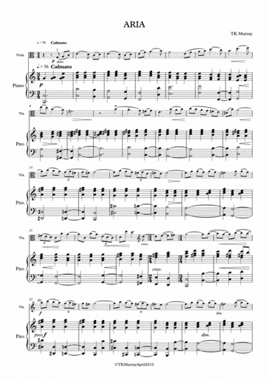 Murray - Aria - Viola & Piano