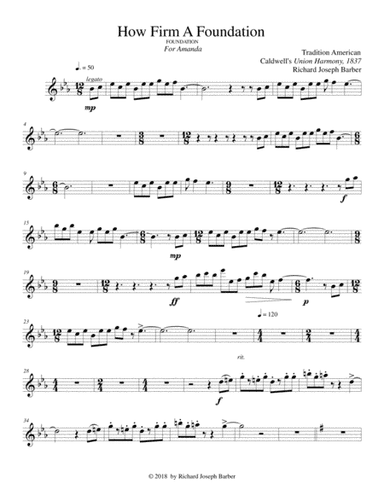 How Firm A Foundation (Violin Part) (arr. Richard Joseph Barber)