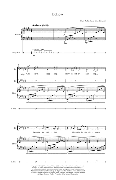 Believe (arr. Karl Logue)