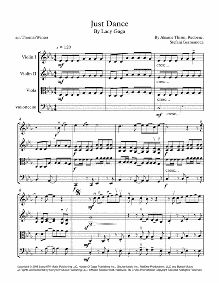 Just Dance (arr. Thomas Winter)