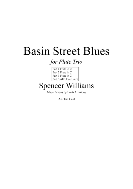 Basin Street Blues (arr. Tim Curd)