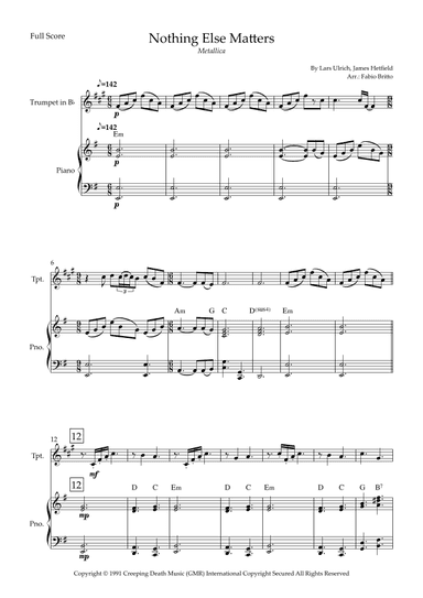 Nothing Else Matters (arr. Fabio Britto)