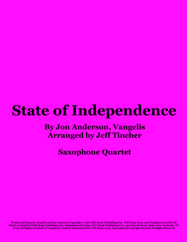 State Of Independence (arr. Jeff Tincher)