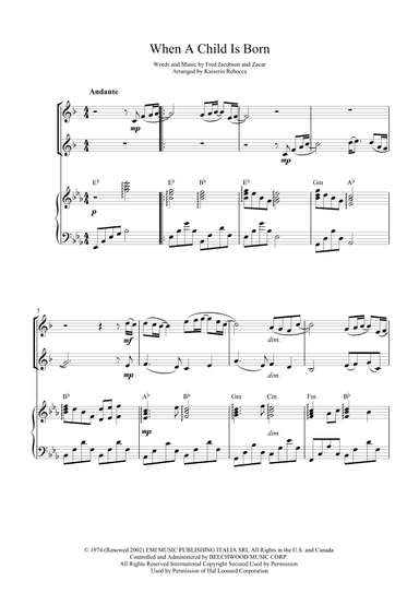 When A Child Is Born (arr. Kaiserin Rebecca)
