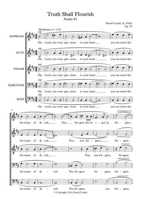 Truth Shall Flourish, Op. 35