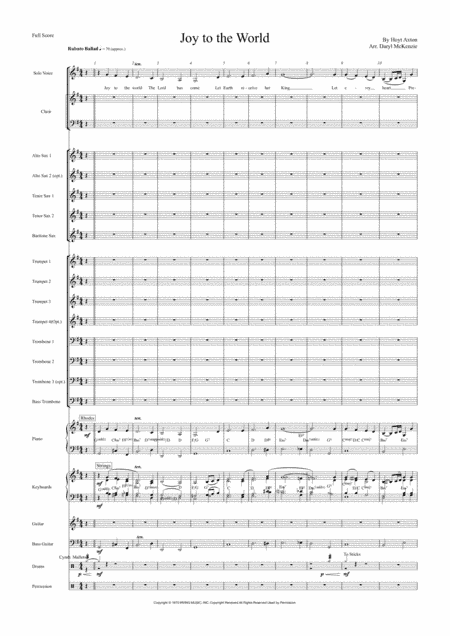 Joy To The World (arr. Daryl McKenzie)