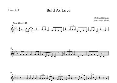 Bold As Love (arr. Fabio Britto)