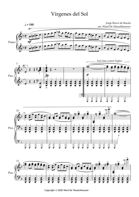 Virgenes Del Sol (arr. Ward De Vleeschhouwer)