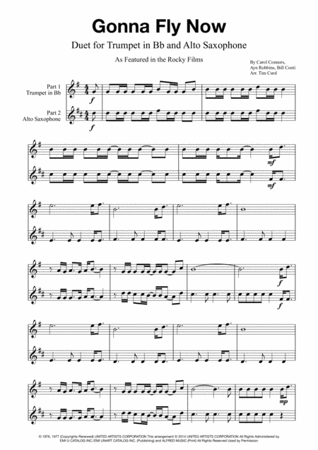 Gonna Fly Now (arr. Tim Curd)