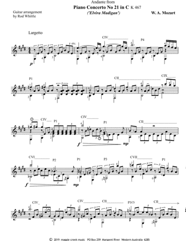 Andante from Piano Concerto No. 21 in C (Elvira Madigan) (arr. Rod Whittle)