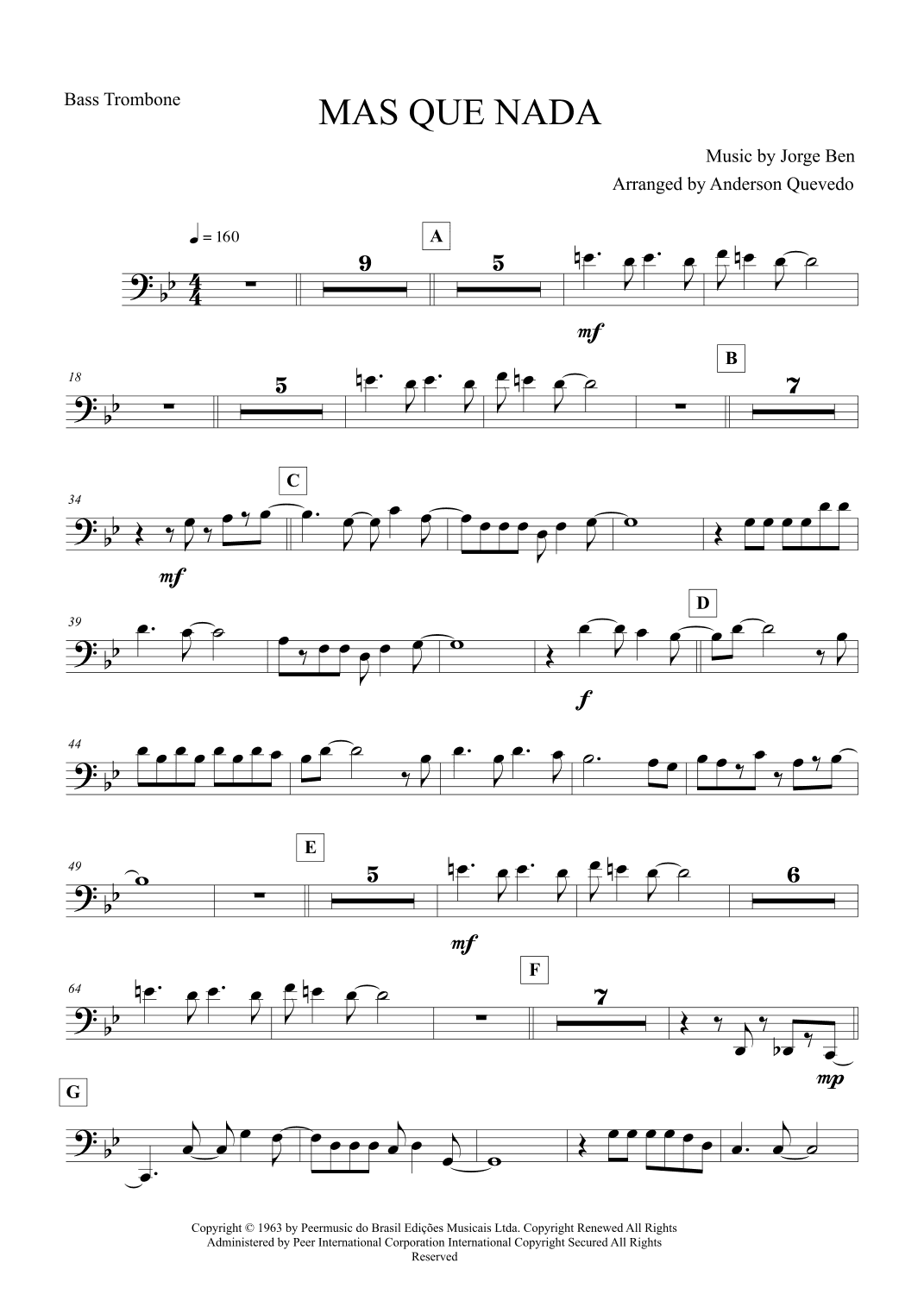 Mas Que Nada (arr. Anderson Quevedo)