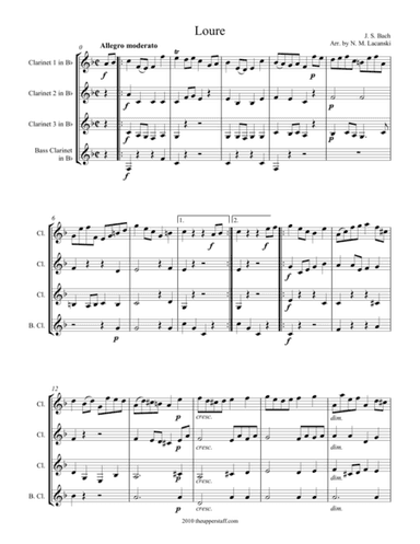 Loure (arr. Nick Lacanski)