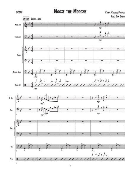Moose The Mooche (arr. Samantha Spear)