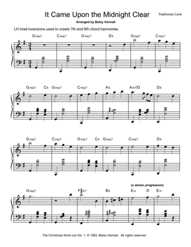 It Came Upon the Midnight Clear (a la Satie) (arr. Betsy Hannah)