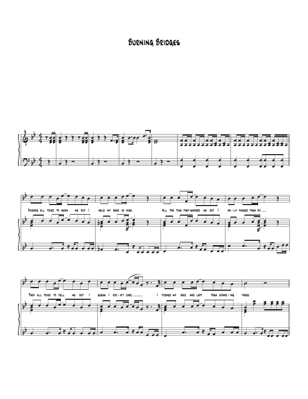Burning Bridges (arr. Biegler)