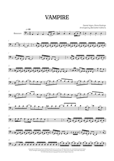 Vampire (arr. Benzaiten Editions)