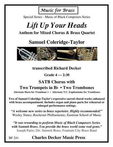 Anthem: Lift Up Your Heads for Mixed Chorus and Brass Quartet (arr. Richard Decker)
