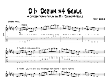 Db Dorian #4 Scale (4 Ways to Play)