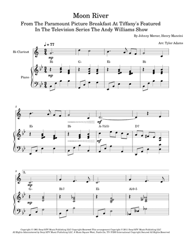 Moon River (arr. Tyler Adams)