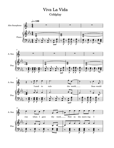 Viva La Vida (arr. Kent De Leon)