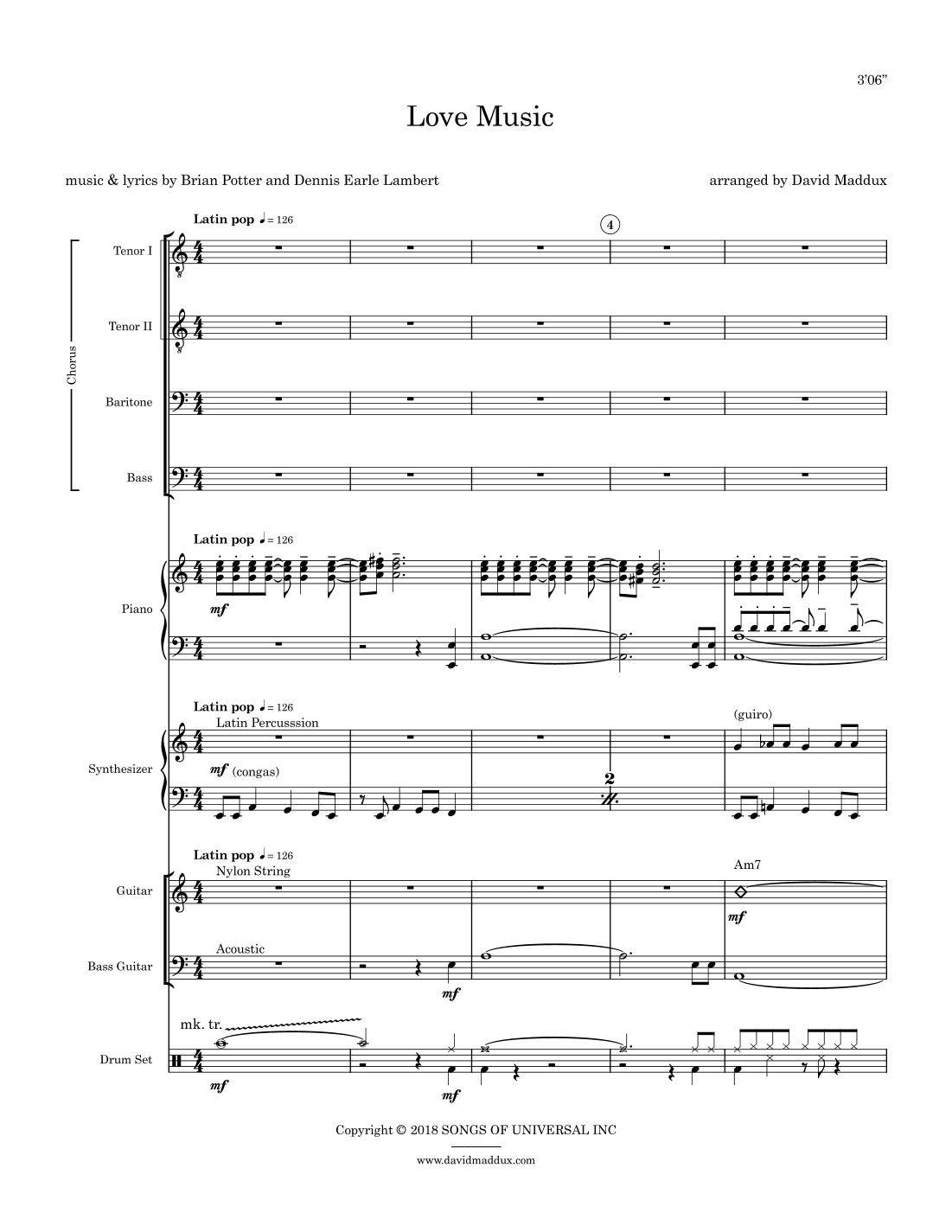 Love Music (arr. David Maddux)