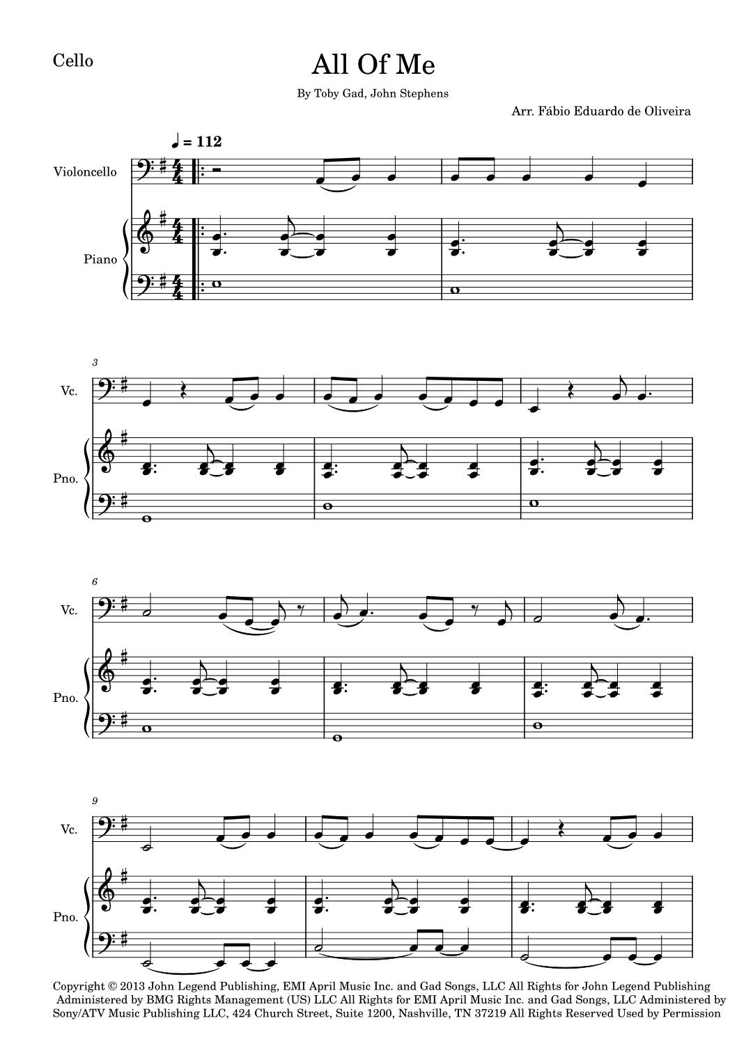 All Of Me (arr. Fabio Eduardo de Oliveira)