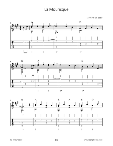 La Mourisque (arr. Bettina Schipp)