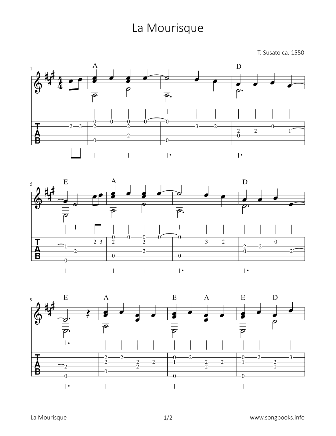 La Mourisque (arr. Bettina Schipp)