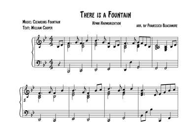 There is A Fountain (Hymn Reharmonized) (arr. Francesco Blackmore)