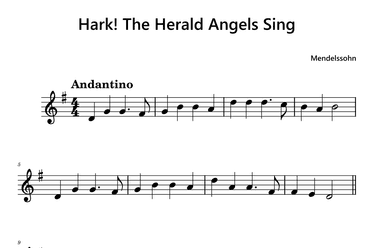 Hark! The Herald Angels Sing (arr. Soprano Sax arrang.)