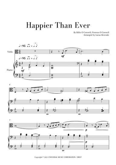 Happier Than Ever (arr. Lucas Rezende)