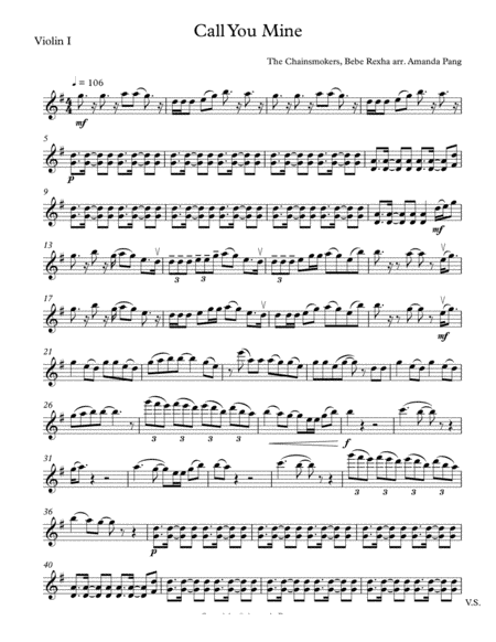 Call You Mine (arr. Amanda Pang)