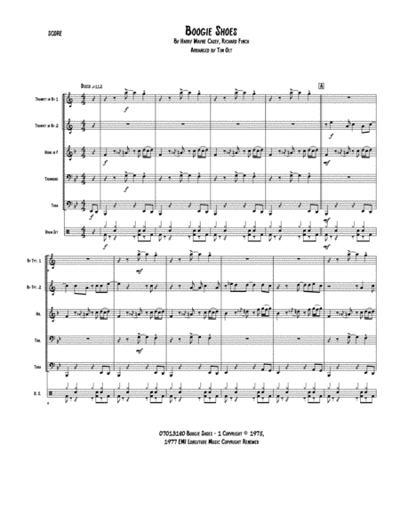 Boogie Shoes (arr. Tim Olt)