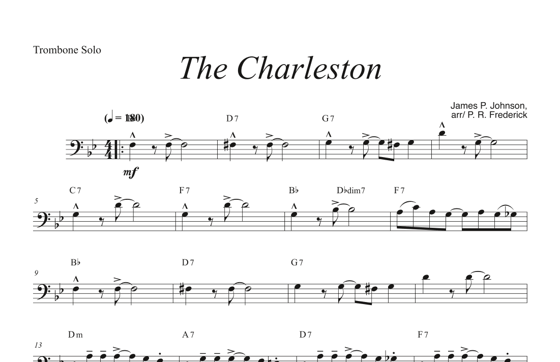 The Charleston (Trombone Solo) (arr. P. R. Frederick)