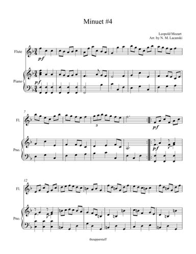 Minuet #4 (arr. Nick Lacanski)