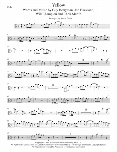 Yellow (arr. Kevin Busse)